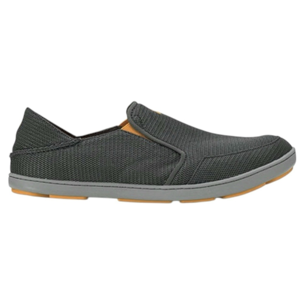 Olukai‎ Nohea Mesh Mens Slip On Shoes Charcoal Grey Dark Shadow 10188-4848